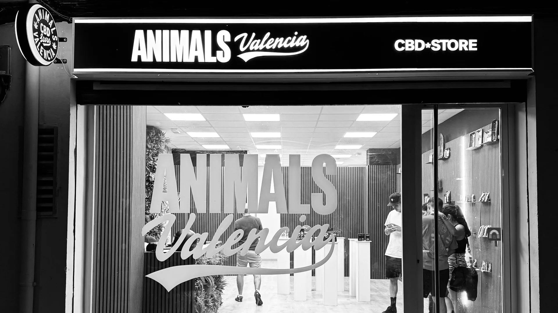 Fachada de la tienda física Animals CBD Valencia